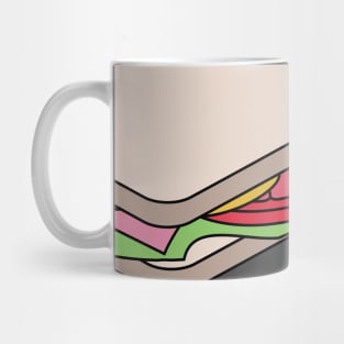 Unexploded Sandwich Diagram Mug